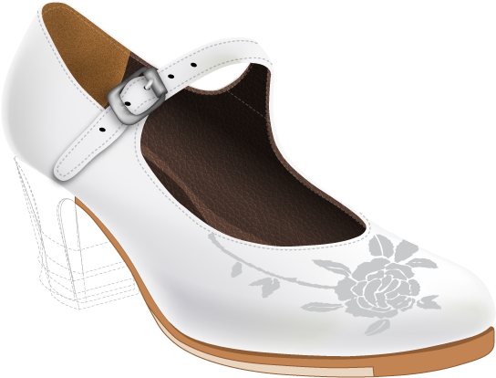 Sevilla Zapato Flamenco Para Baile Profesional - Sandal (666x666), Png Download