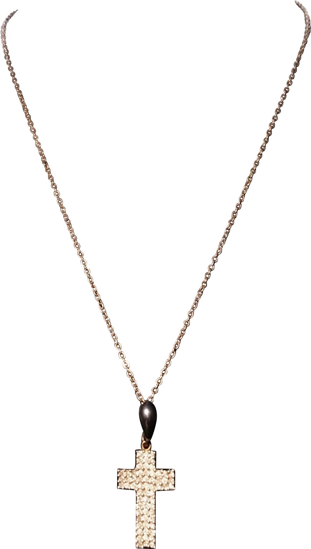 Vintage Diamond Crucifix Pendant, Art Deco Silver And - Locket (1756x1756), Png Download