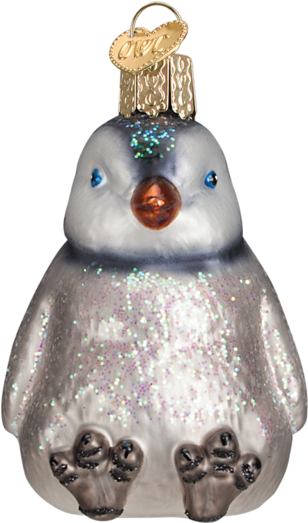 Old World Christmas Blown Glass Penguin Chicks Ornament - Penguin (1024x1024), Png Download