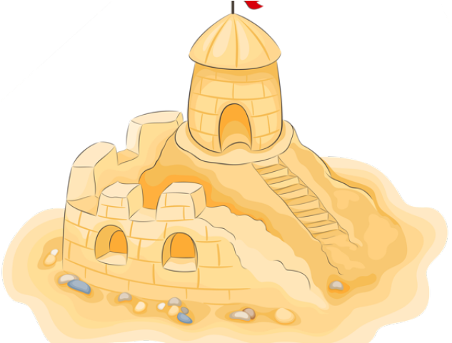 Sand Castle Clipart Vacation - Sand Castle Clipart Png (640x480), Png Download