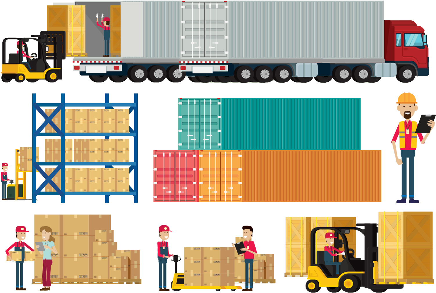 Our Facility Is Used By Various Shipping Lines To Store - Logistics (1506x1235), Png Download