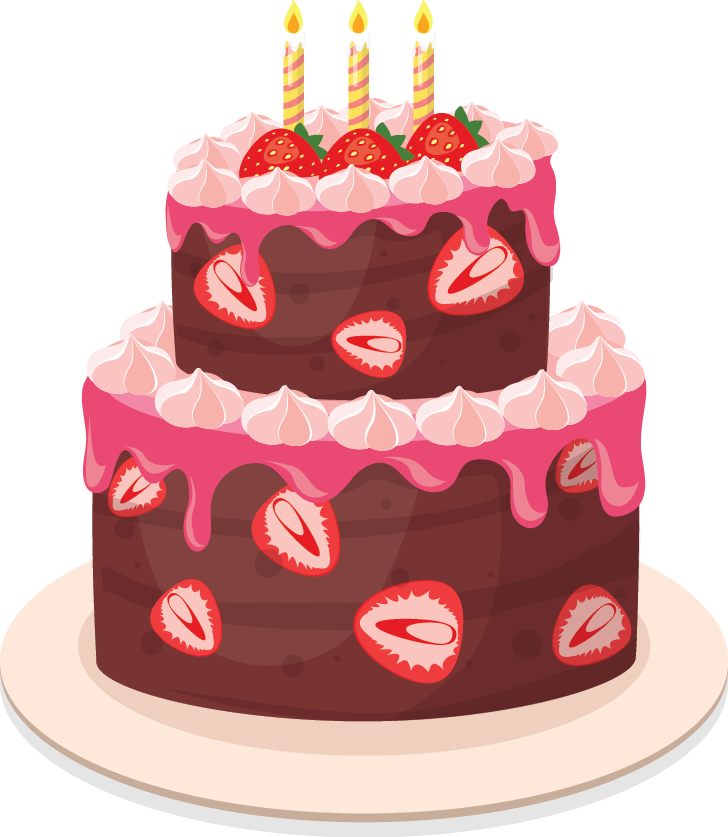 Birthday Balloons - Birthday Cake (728x837), Png Download