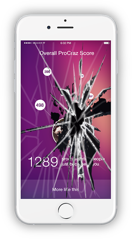 Broken Iphone - Samsung Galaxy (441x800), Png Download