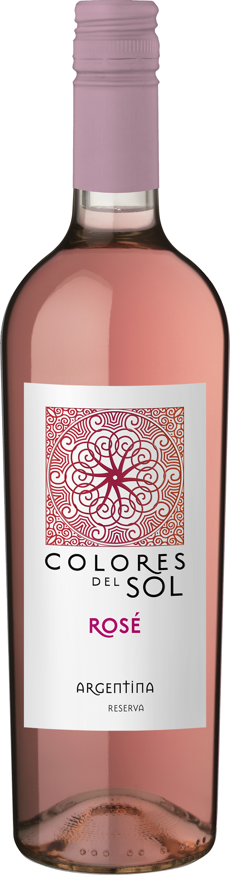 Labels - Colores Del Sol Rose (771x2933), Png Download