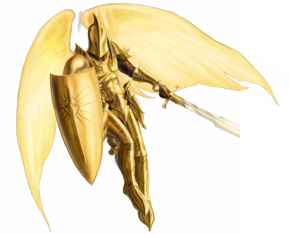 L'araldo Di Iomedae È Un Angelo In Armatura D'oro Con - Membrane-winged Insect (987x800), Png Download