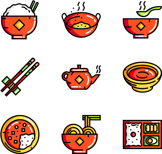 Asian Food (600x564), Png Download