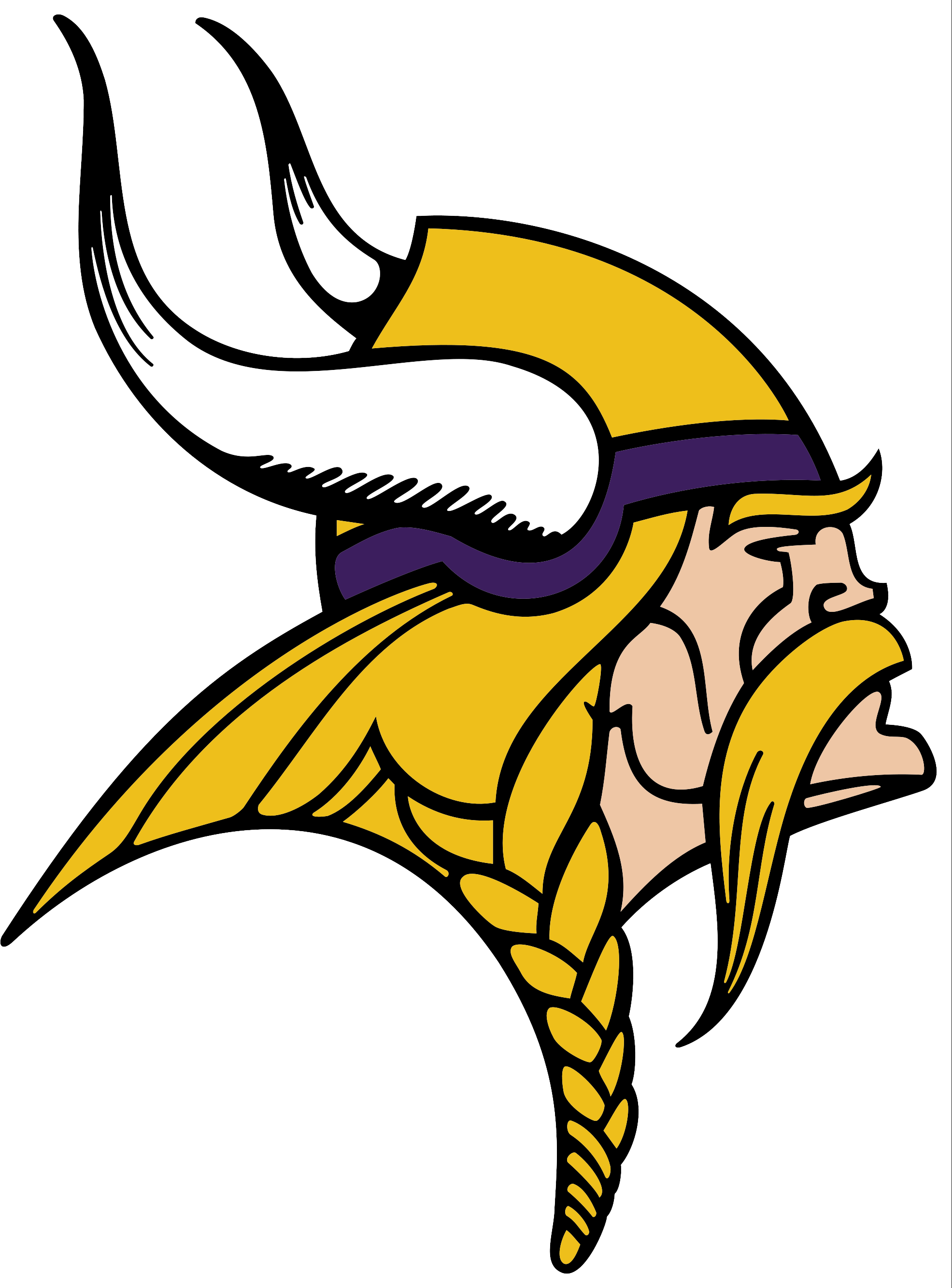 Viking Logo Png - Printable Minnesota Vikings Logo (1971x2667), Png Download