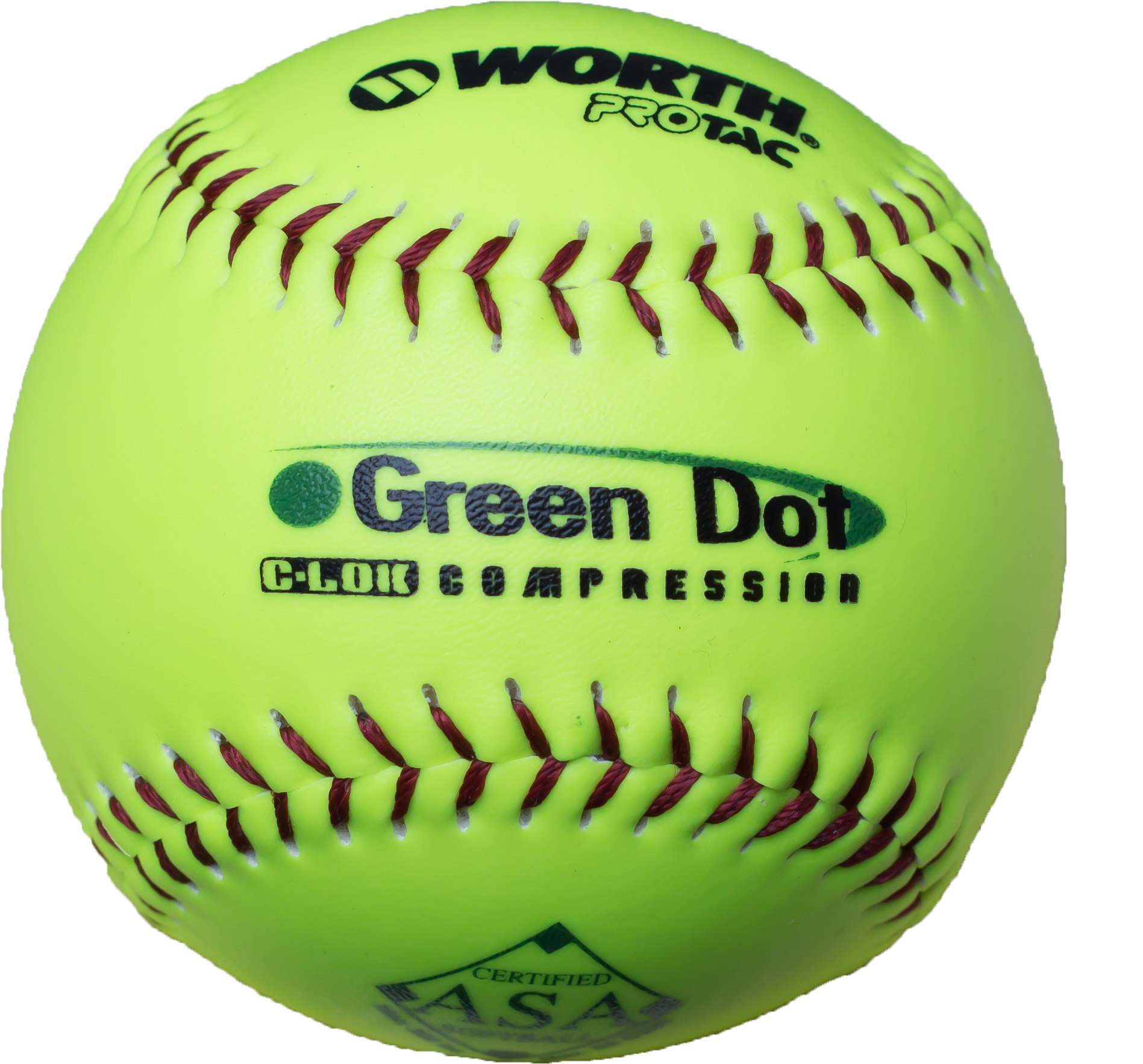 Worth Protac 52/300 Asa Green Dot 11" Slowpitch Softballs - Fake Ken Griffey Jr Autograph (2003x1871), Png Download