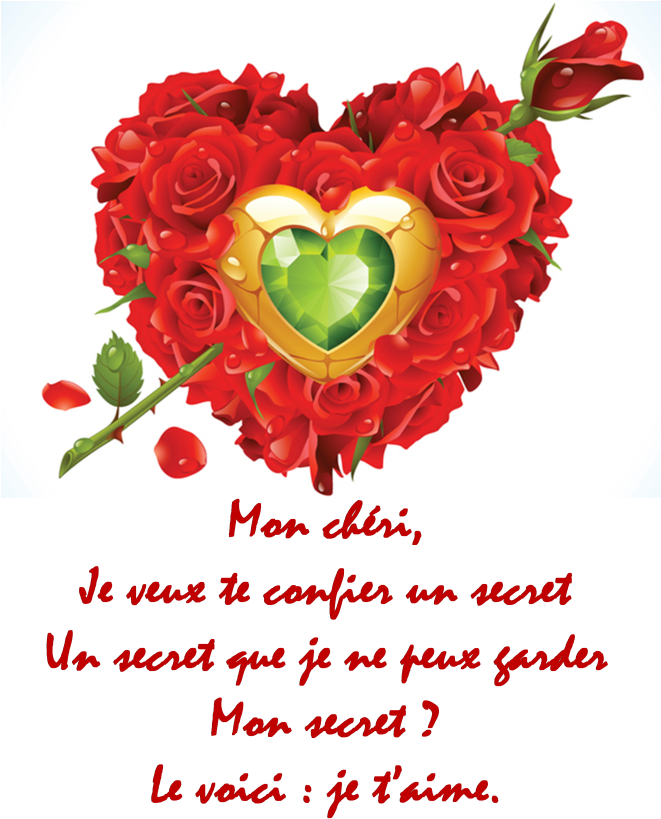 Pour Saint Valentin - Voeux De Saint Valentin (660x829), Png Download