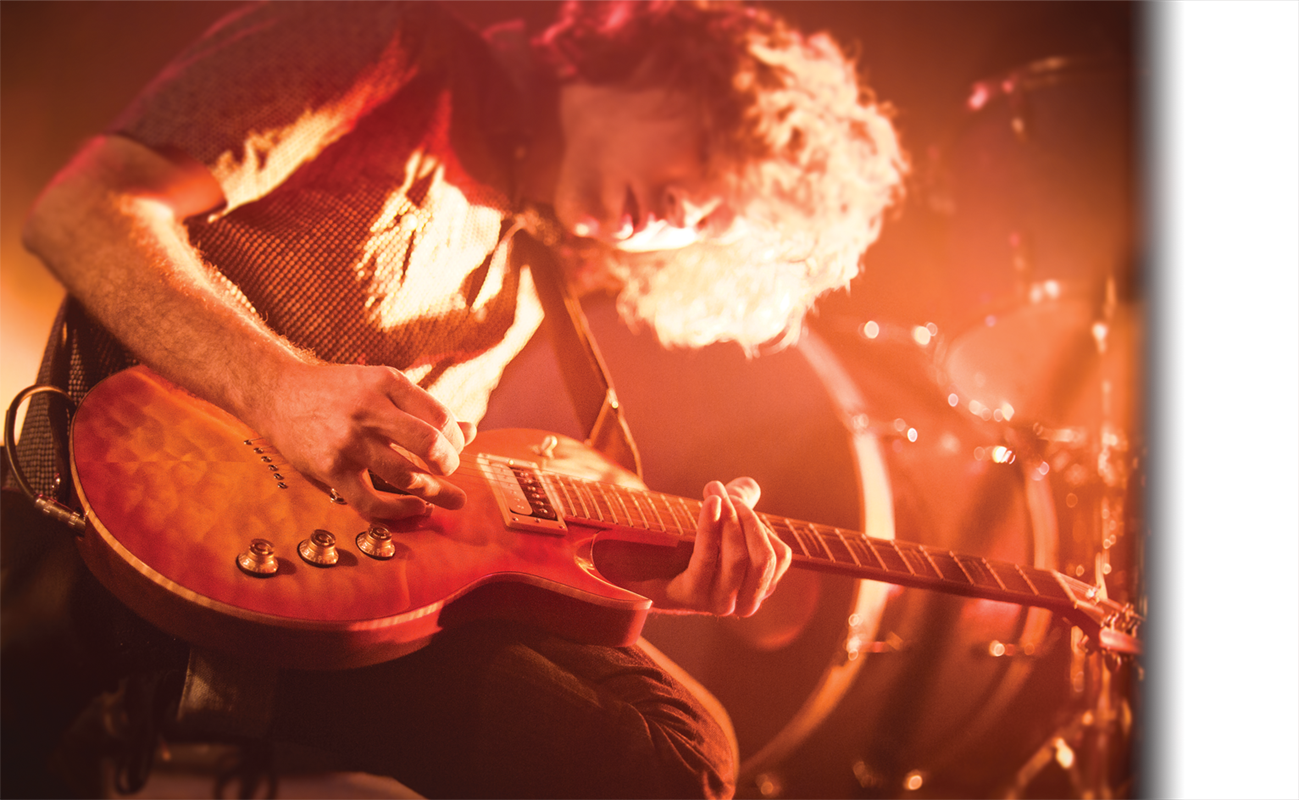 The Mitchell Ms Electric Guitar Features A Thin Profile, - Rock Concert (1299x800), Png Download