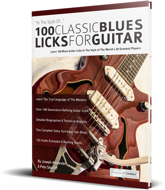100 Classic Blues Licks For Guitar (550x662), Png Download