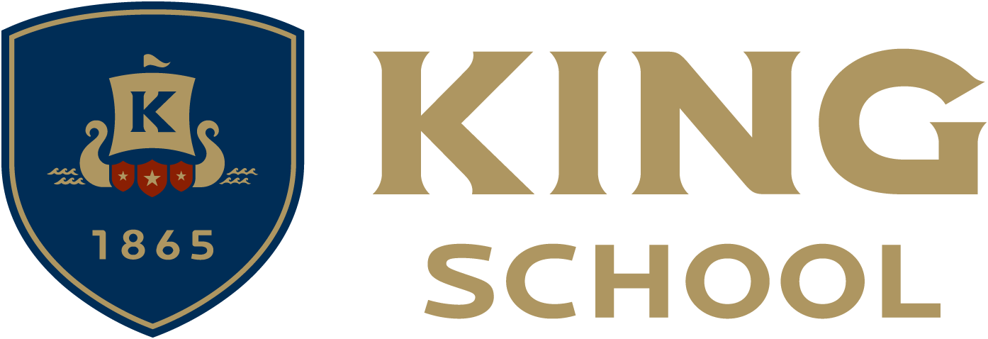 King School Horizontal Logo - King School Stamford Logo (1394x478), Png Download