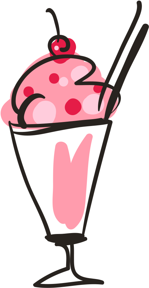 Ice Cream Cone Sundae Vector Material - Ice Cream (944x1326), Png Download