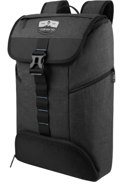 Volkano Madrid Laptop Satchel Charcoal - Laptop Bag (600x600), Png Download