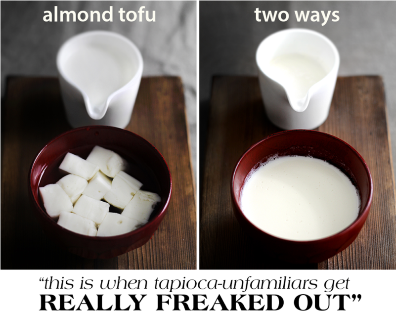 Almond Tofu X - Almond Milk Tofu (800x654), Png Download