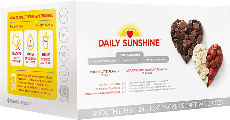 Daily Sunshine™ Chocolate & Strawberry Banana Combo - Flyer (930x960), Png Download