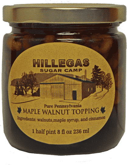 Hillegas Sugar Camp Maple Walnut Topping Halfpint - Chutney (600x600), Png Download