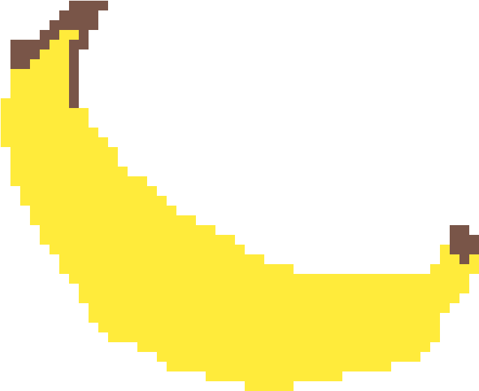 Bannana - Pixel Faces (1400x1400), Png Download