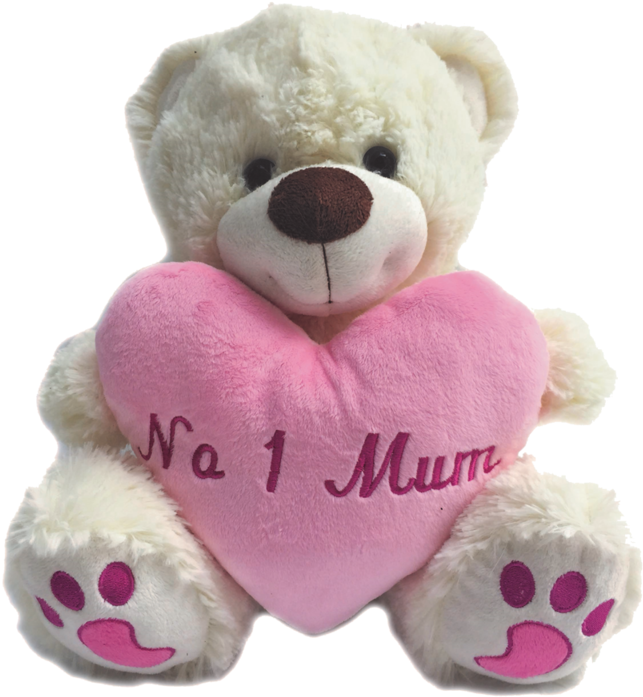 12" No 1 Mum Teddy Bear - Teddy Bear (800x800), Png Download