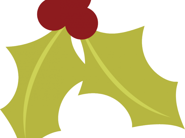 Berries Clipart Holly Leaf - Holly Berry Sprig Png (640x480), Png Download