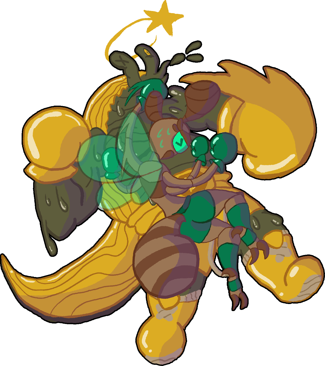 Bannana Split - Cartoon (1383x1559), Png Download