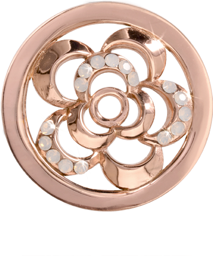 Nikki Lissoni Surprising Poppy Small Rose Gold Plated - Circle (600x600), Png Download