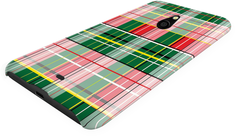 Red And Green Cross Cover Case For Nokia Lumia - Tartan (1024x1024), Png Download