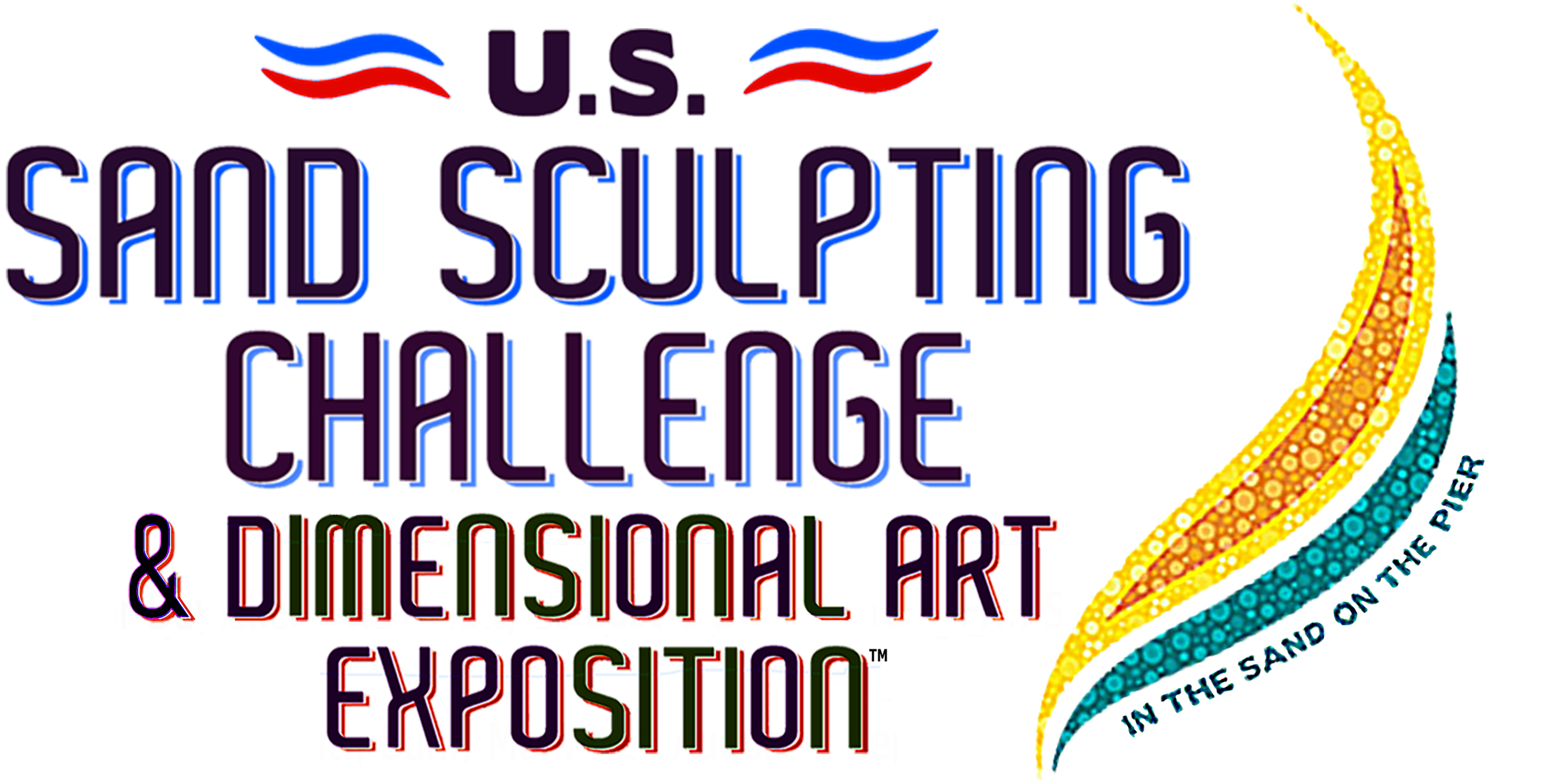 Usssc Dae-5 Lines Wave - Graphic Design (2576x1396), Png Download