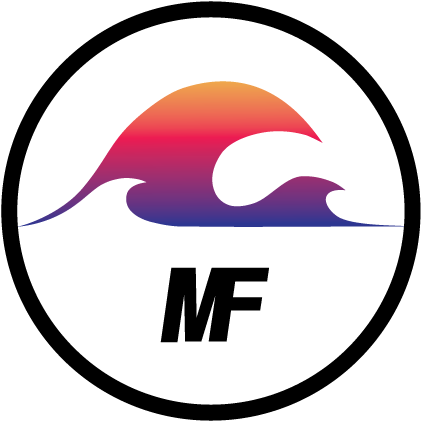 Momentum Fitness Logo Mf - Circle (614x612), Png Download