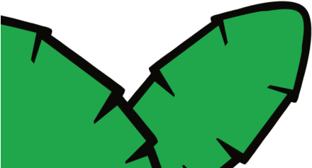 Green Leaf Back 2 (1000x664), Png Download
