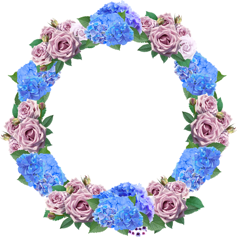 Blue Wreath Png - Floribunda (800x800), Png Download