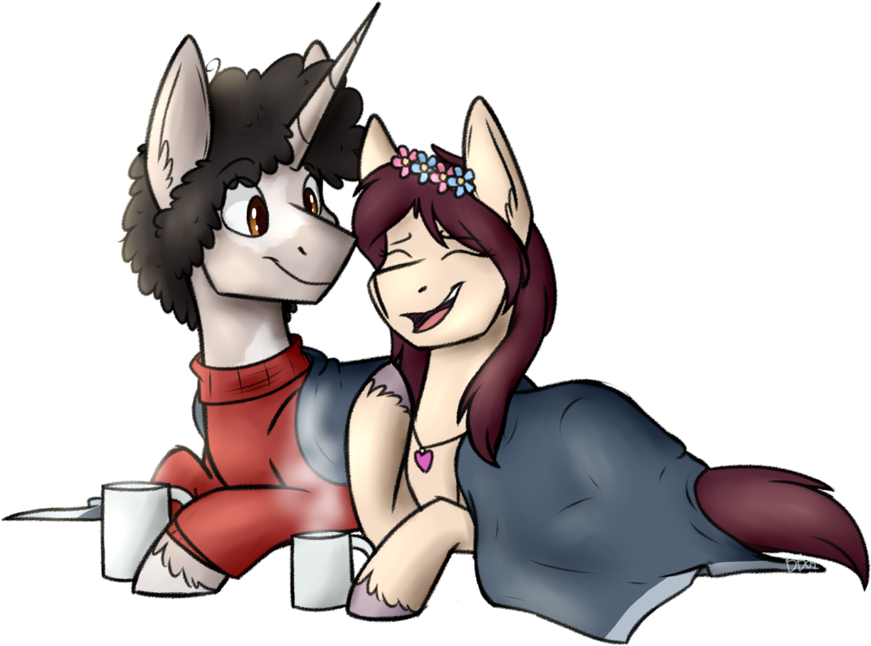 Bluebrush09, Blanket, Chocolate, Clothes, Earth Pony, - Cartoon (1224x908), Png Download