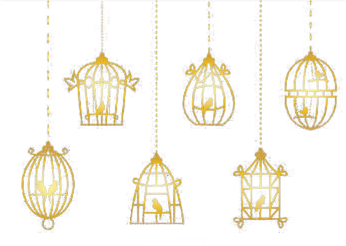 Birdcage Free Png Image - Gold Cage Png (700x490), Png Download