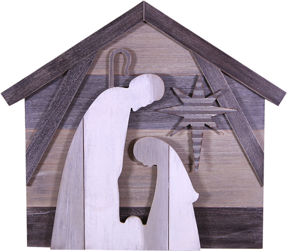 Holy Family Wall Plaque - Plywood (1000x1000), Png Download