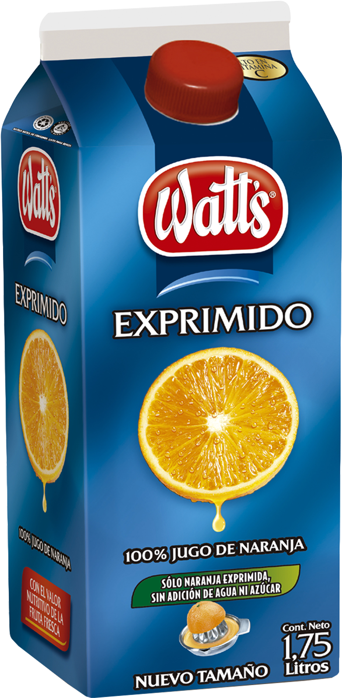 Jugo Exprimido Watt's Naranja - Watts (1500x1500), Png Download