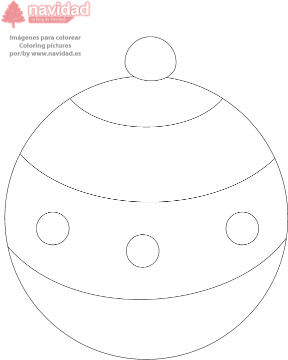 Bola De Navidad - Circle (595x842), Png Download