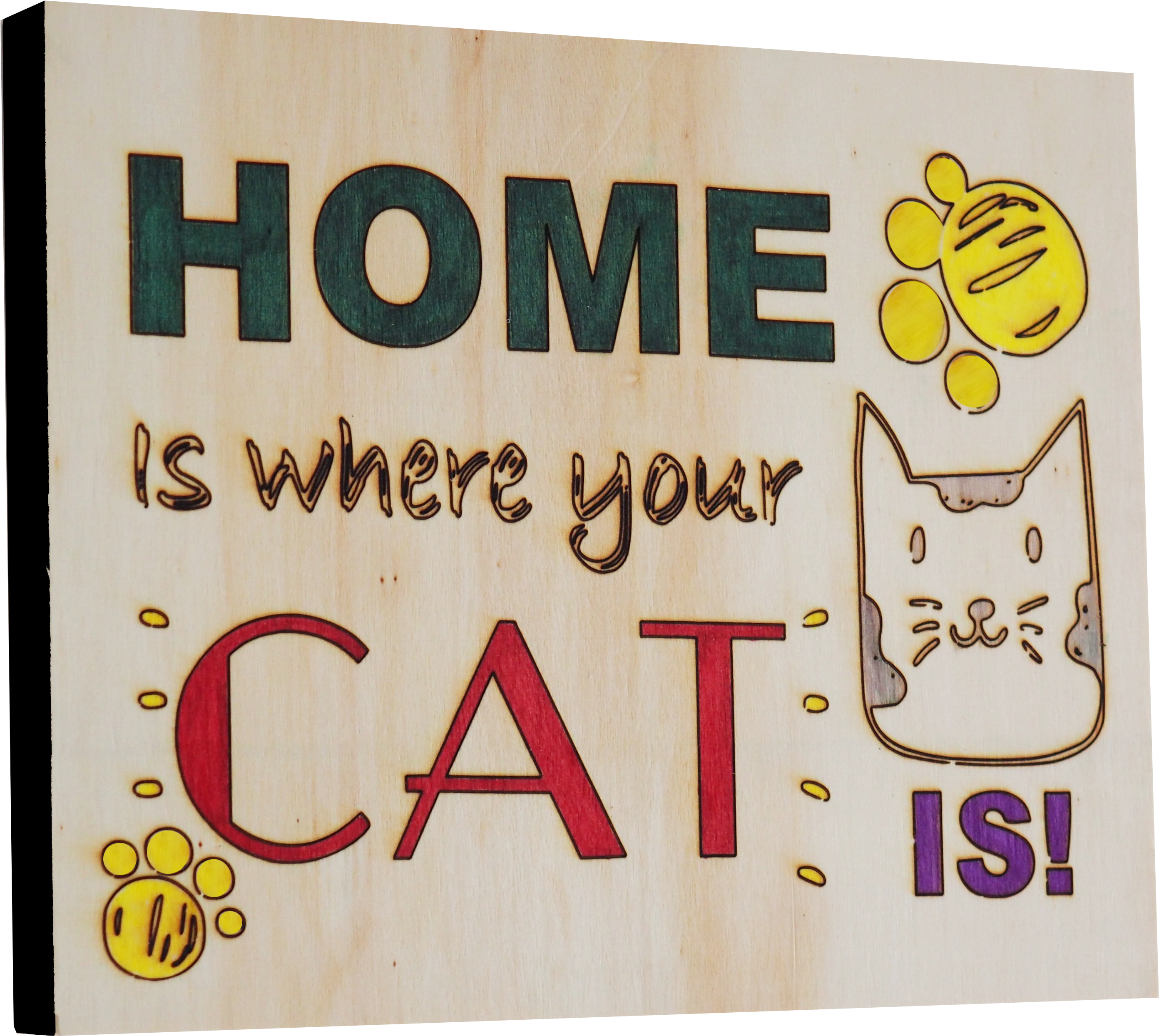 Wood Plaque Signs - Cartoon (3379x2857), Png Download