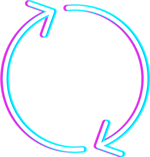 Refresh Rebrand Icon Neon - Circle (1334x800), Png Download