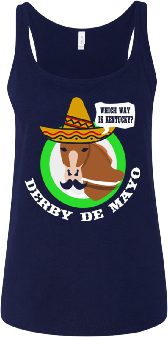 Derby De Mayo Kentucky Horse Race Sombrero Mexican - Shirt (1155x1155), Png Download