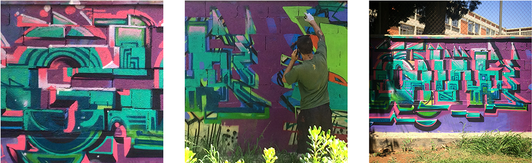 Great Time On The Wall With Local Masters Dyox And - Graffiti (1200x317), Png Download