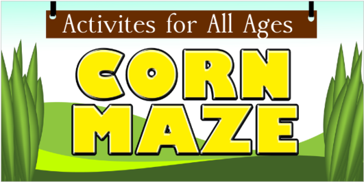 Blank Corn Maze Vinyl Banner - Graphic Design (560x560), Png Download