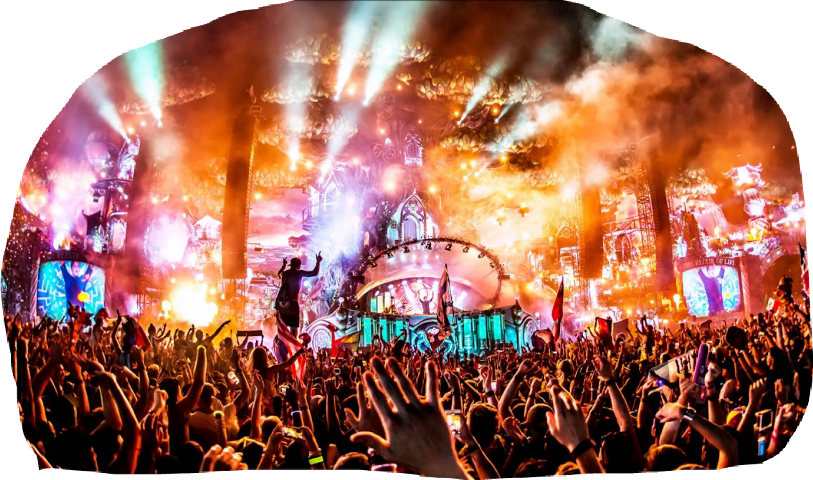 Concert Crowd Png (813x480), Png Download