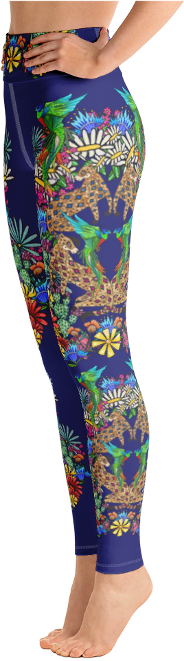 Mayan Enchantment Yoga Pants Imperial Blue (1000x1000), Png Download