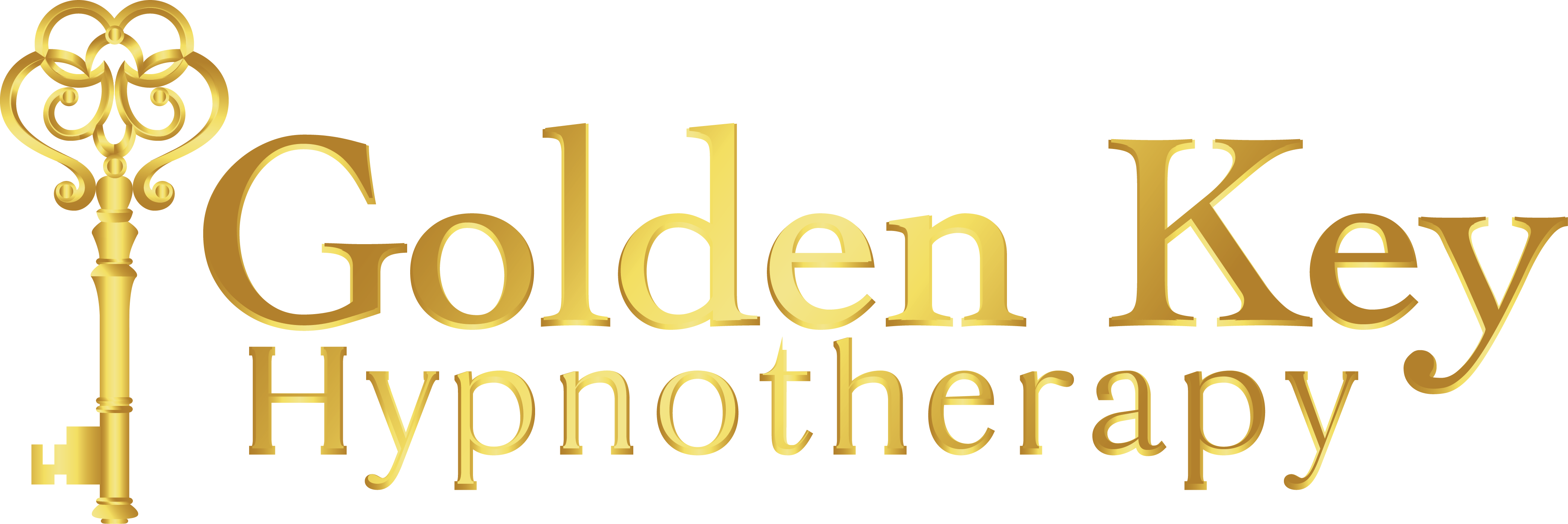 Golden Key Hypnotherapy - Calligraphy (4167x1393), Png Download