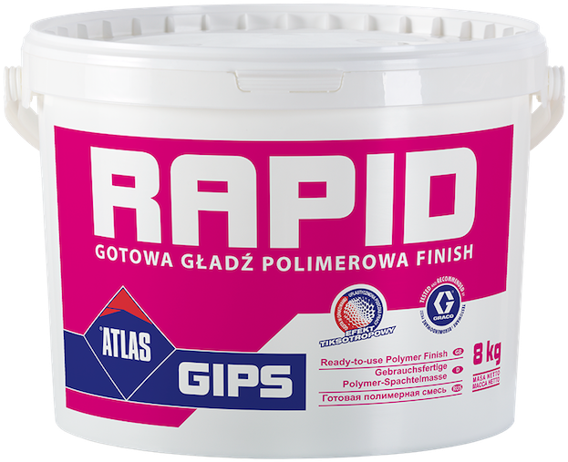 Atlas Rapid 8kg - Gotowa Gładź Polimerowa Atlas Gips Rapid (685x600), Png Download