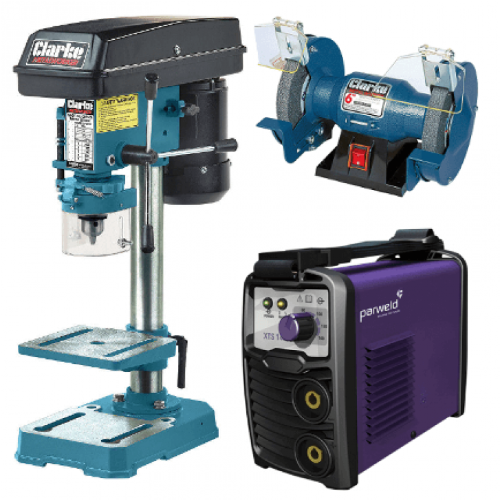 Parweld Xts 142 Mma Inverter Welder With Leads, Clarke - Pillar Drill (726x1000), Png Download