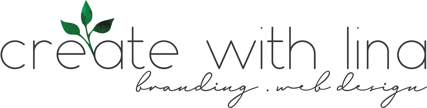 Create With Lina - Calligraphy (2000x500), Png Download