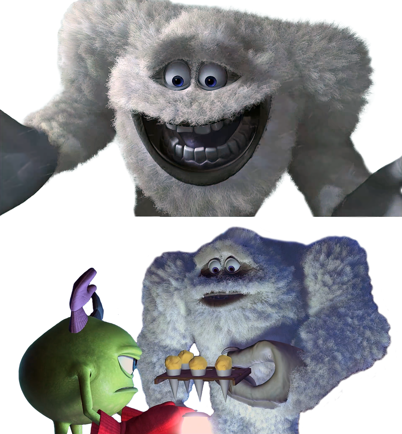 Nieves Monsters Inc (1376x1485), Png Download