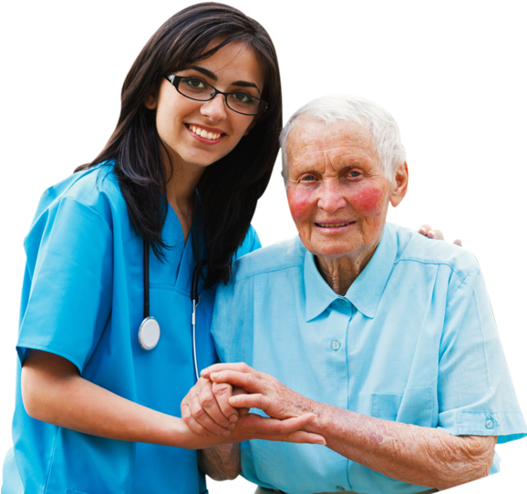 Nursing Png - Nurse Old Man Png (577x590), Png Download