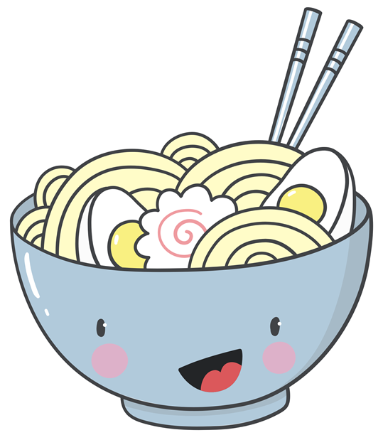 Happy Blue Ramen (618x618), Png Download
